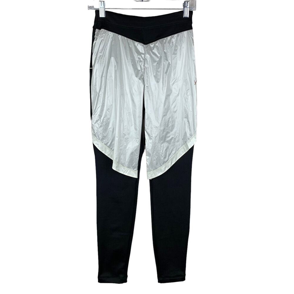 Indyeva Fleece Lined Pants Leggings Black Pertex Stretchy Women’s S